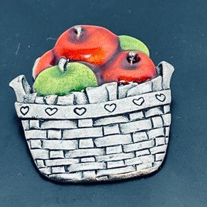 Silver Tone Bushel O Love Brooch